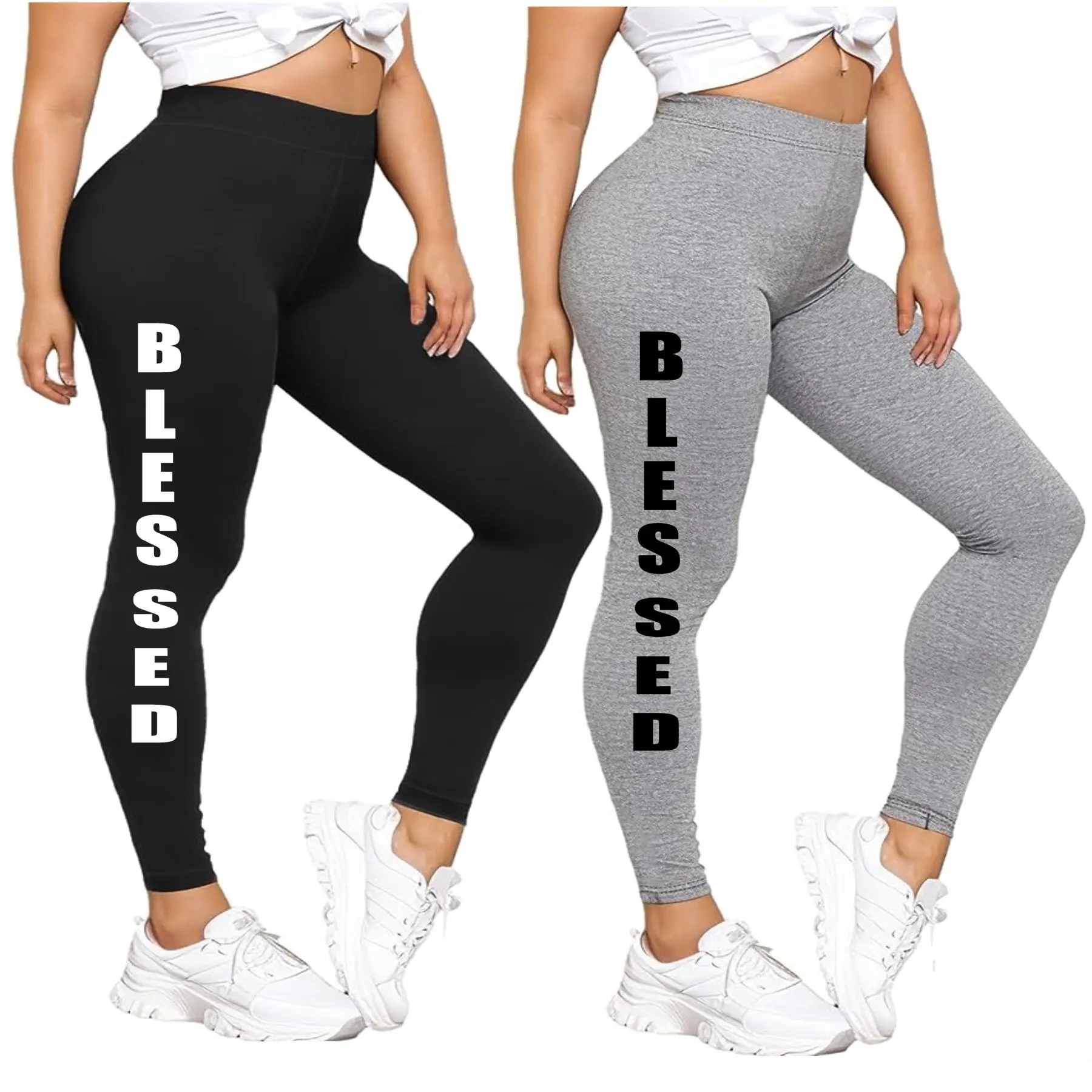 BLESSED  Leisure Leggings  Slim-fitting Casual