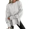 ANRABESS Women Oversized Sweatshirts Thumbhole Long Sleeve Hoodies Shirts 2026 Fall Side Slit Pullover Top Teen Y2k Outfits