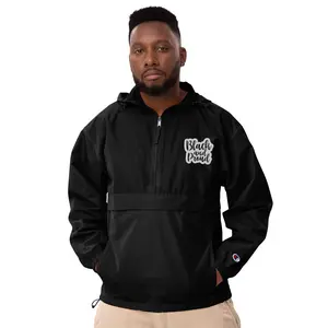Black and Proud Champion packable jacket