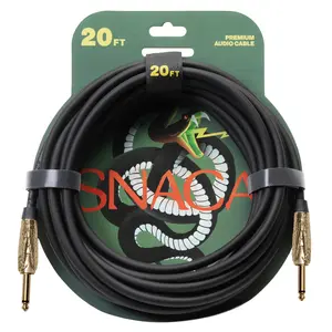 20 ft. Straight to Straight Guitar/Instrument Connector Accessories Cable Accessories Cable Accessories Cable