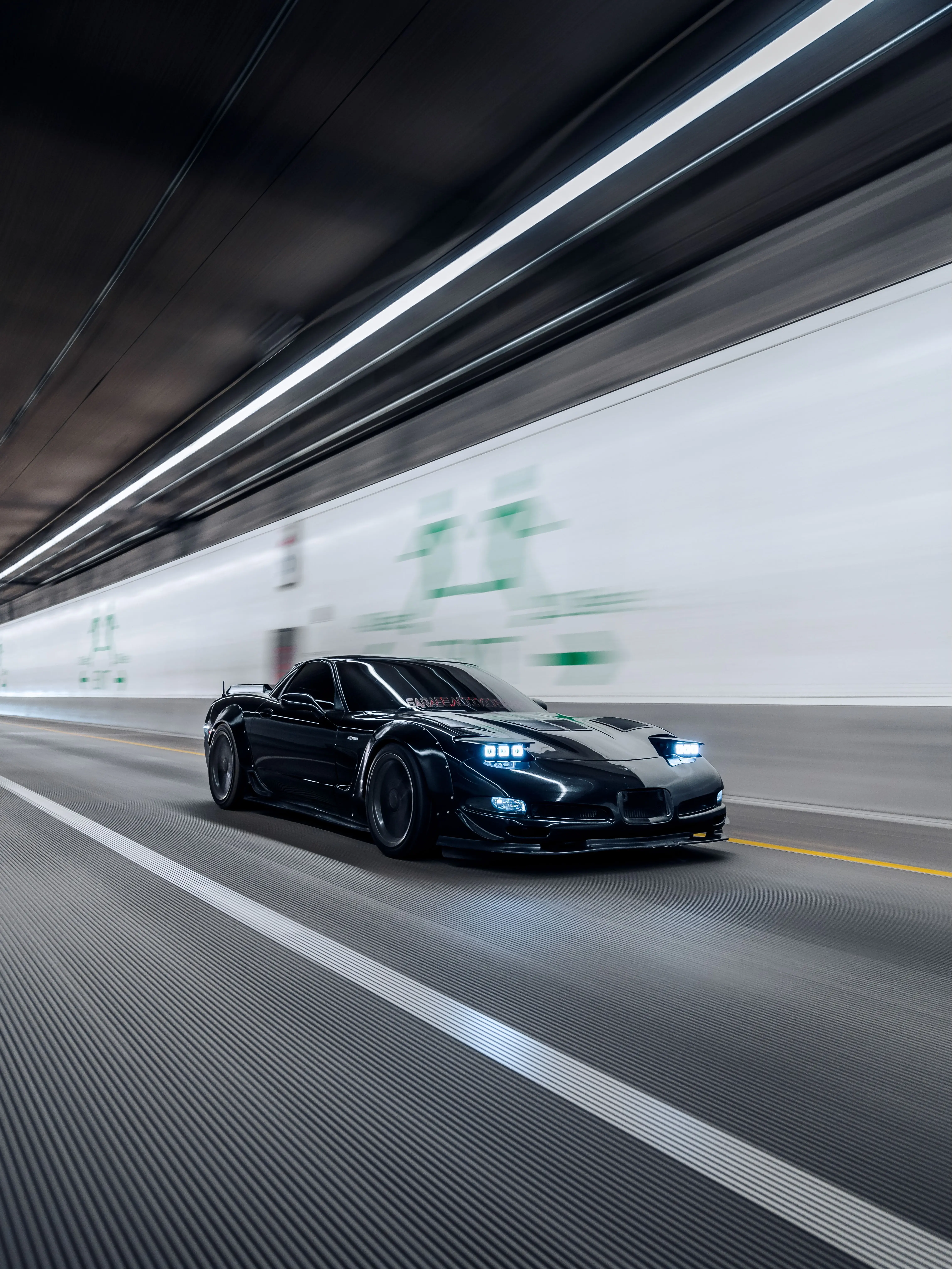 Photo Print - Black C5 Chevy Corvette Z06