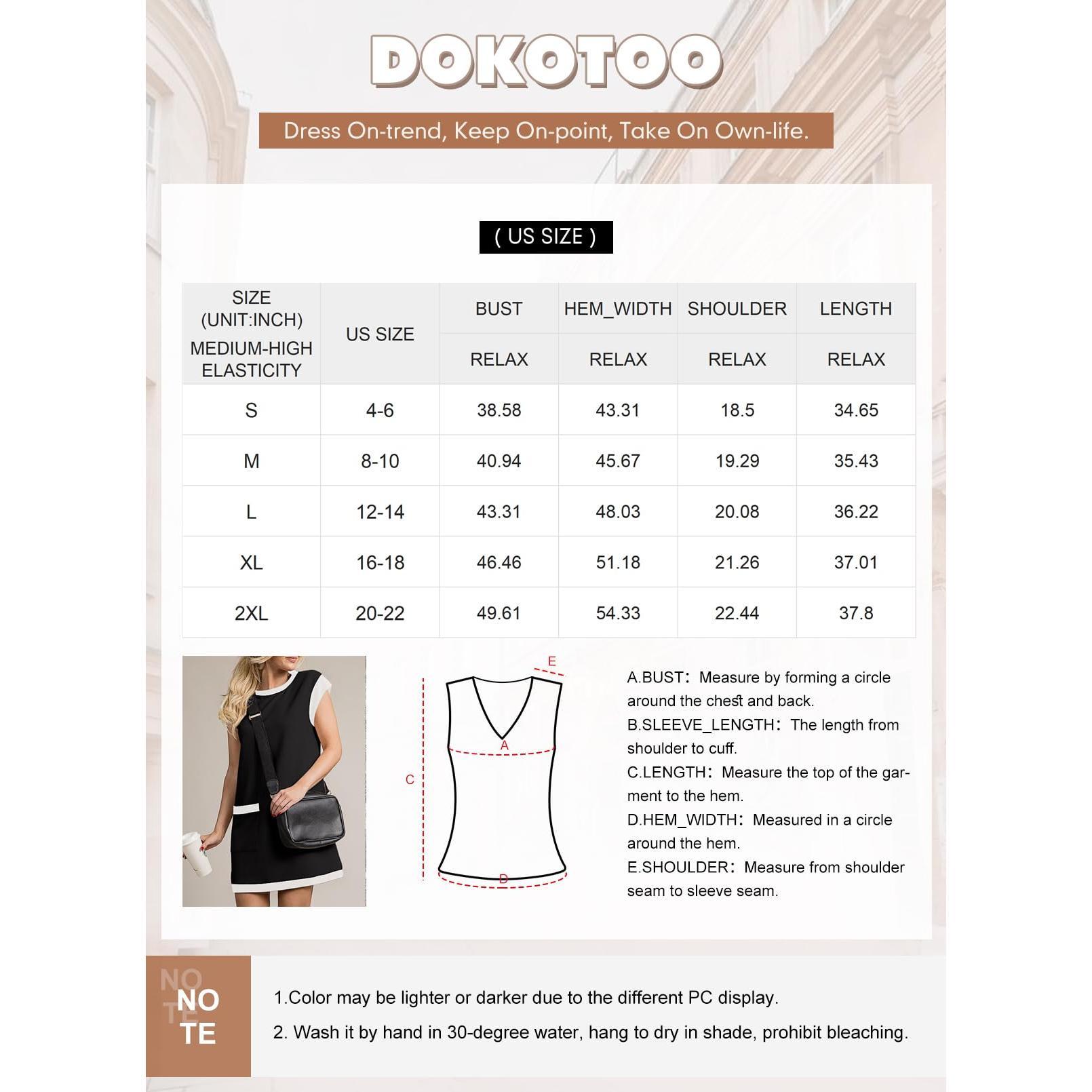 Dokotoo Women's Casual Summer Dresses Fashion Cap Sleeve Color Block Crewneck Shift Tshirt Mini Dress Dokotoo Women's Casual Summer Dresses Fashion Cap Sleeve Color Block Crewneck Shift Tshirt Mini Dress