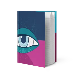 Pain in the Eyes Hardcover Journal Matte 150 Lined Pages Tearable Sheets Bold Cover 5.75" x 8" US Sourced Casewrap Binding