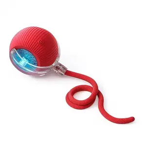 Interactive Cat & Dog Teaser Toy with Two Additional Tails, Interactive Cat&Dog Teaser Toy, Kitten Automatic Rolling Ball Toy, Pet Supplies, Dog & Cat Accessories, Cat&Dog Toys, Pet Products, longer runtime dog  and  cat  toys Toy Ball with Rope USB Recha