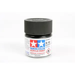Tamiya ACRYLIC X-10 GUN METAL - 23ML BOTTLE Tamiya ACRYLIC X-10 GUN METAL - 23ML BOTTLE