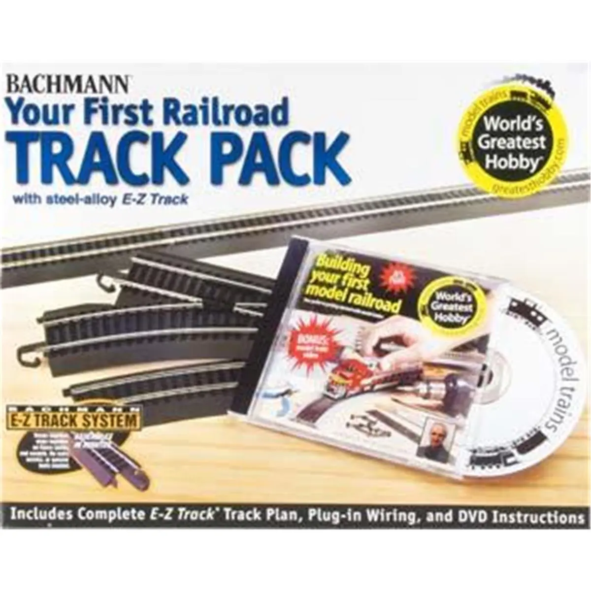 212 MAIN Steel Alloy Snap-Track Model Railroad Kit, 45-Piece 1st Track Pack with 18" Radius Curves & 3" Straights, Easy Setup for Small Animals (Ages 8-10+)