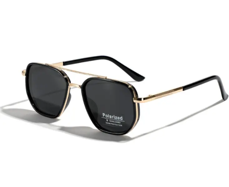 Stylish Polarized Trendy Geometric Frame Double-Beam Sun Protection Sunglasses, 2024 Fall-Summer Fashion, Back To School Travel Use, Gifts for Him, Stylish Sunglasses, Polarized Sunglasses