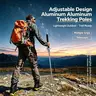 Collapsible Stainless Steel Hiking Stick - Shock-Absorbing, Durable, Easy-to-Use Camping Accessories, Travel Accessory with Foldable & Portable Compact Design, Non-Slip Staff for Light Hiking, Seniors