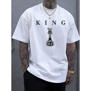 Men's Short-Sleeved T-Shirts, With Letter Printed Crew Neck, Summer Training Clothing, Running T-Shirts And Vests