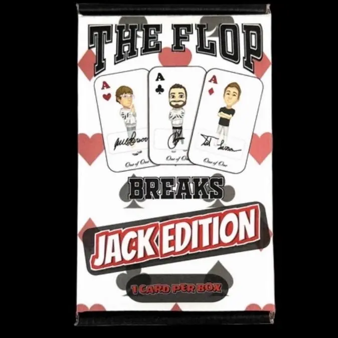 The Flop Breaks - Jack Edition - Football or Basketball Trading Cards - Collectible Sports Cards with Live Opening Experience - One Card Per Box