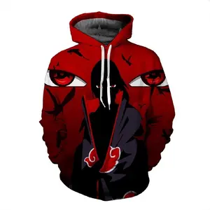 Naruto Sasuke 3D Hoodie Sweatshirt Men'S Long Sleeve Outerwear Hooded Jacket