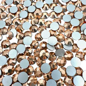 Rose Gold Non-Hotfix Glass Rhinestones