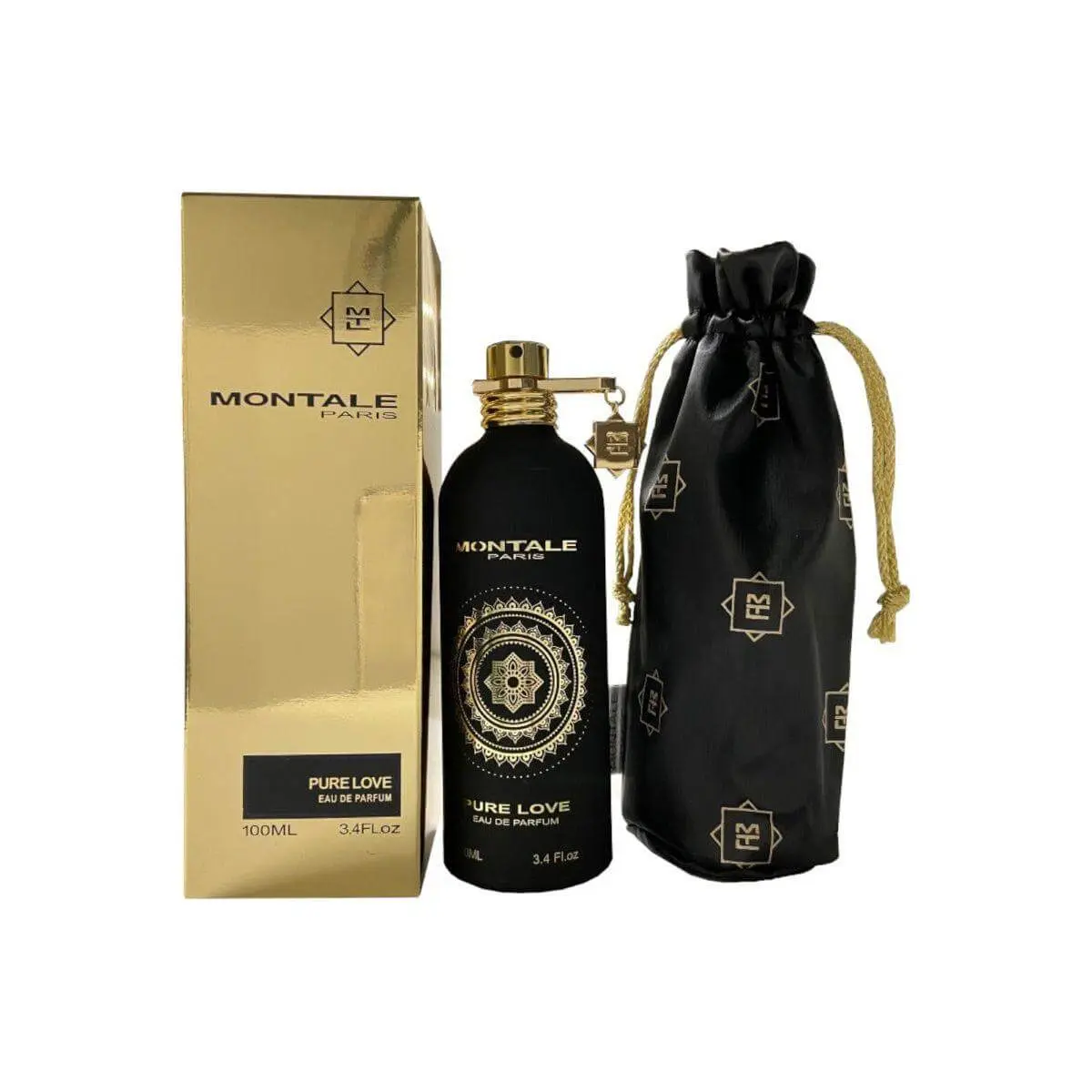 Pure Love by Montale Unisex Eau de Parfum (EDP) - 3.4 fl oz, Rose-Vanilla-Wood Scent, New In Box, Signature Liquid Fragrance Bottle, Unisex Fragrance, Signature Scent