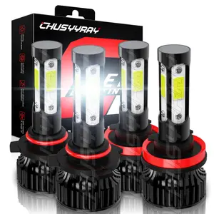 For Dodge Ram 1500 2500 3500 2009 2010 2011 2012 2013 2014 2015 2016 2017 2018 2019 2020 2023 6000K White LED Headlight Light Bulbs Kit 9005 High Beam H11 Low Beam