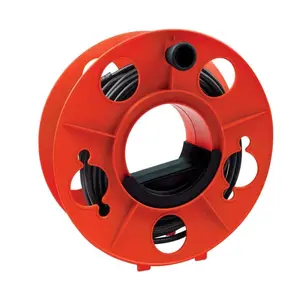 150 ft 16/3 Extension Cord Storage Reel - Red Interior for Convenient Wire Organization