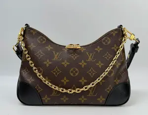 Pre-owned Louis Vuitton canvas Shoulder Bags Boulogne Black