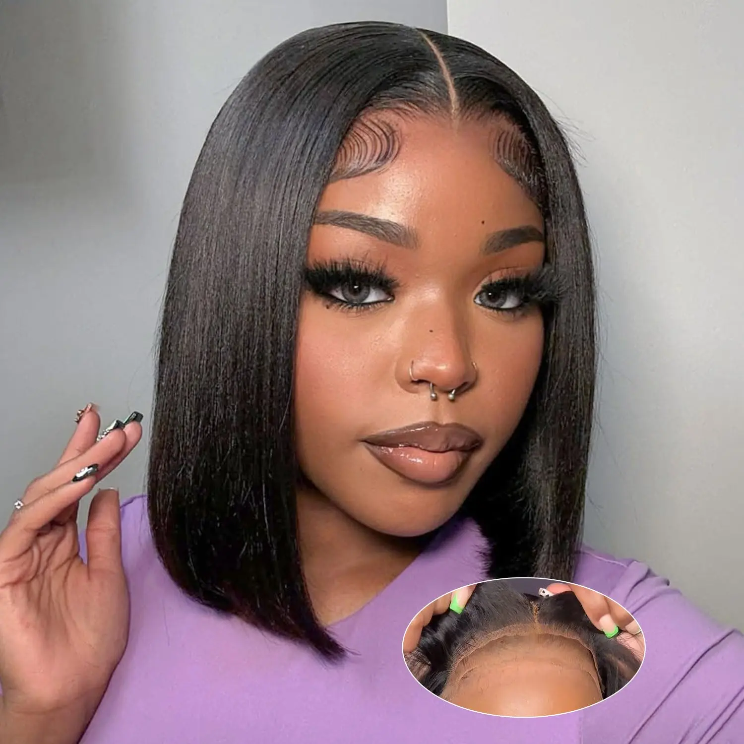 Wear and Go Glueless Wig Human Hair Pre Plucked Pre Cut 5X5 