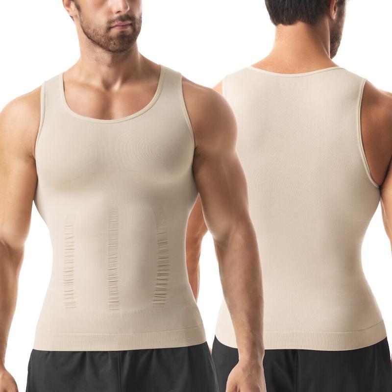Mens Compression Shirt, Tummy Control Vest, Menswear Body Shaper, Breathable Lightweight Stretchy Comfortable Activewear Workout Tank Tops Smooth Undershirt Soft Suits,Shapewear Mens Compression Shirt, Tummy Control Vest, Menswear Body Shaper, Breathable Lightweight Stretchy Comfortable Activewear Workout Tank Tops Smooth Undershirt Soft Suits,Shapewear