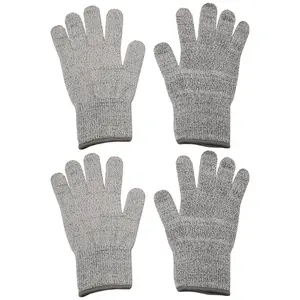 2 Pairs Cut Resistant Gloves Food Grade Level 5 Hand Protection,Kitchen Cut Gloves for Oyster Shucking(Medium)