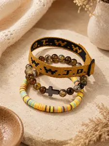 3 Pcs Wwjd Cross Bracelet Set, Christian Jesus Fob Chain for Men & Women, Faithful Easter Jewelry, Religious Accessories