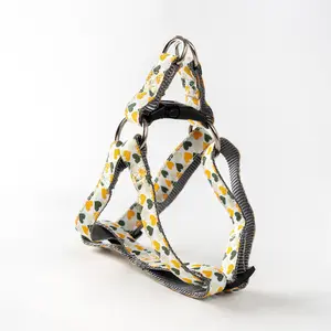 Petpy Yellow heart print harness / S size/
