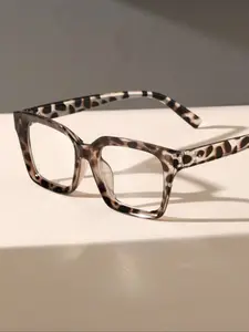 Square Stylish Anti- Light Glasses for Men and Women, Casual Eyewear for Work and Daily Use, Comfortable Reading Glasses, Square Frame Eyeglasses