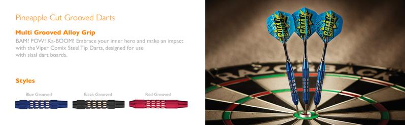 Viper Comix Darts Steel Tip Darts Blue 22 Grams