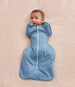 Swaddle Up™ 2.5 TOG Cotton Storm Blue Pebbles Swaddle Up™ 2.5 TOG Cotton Storm Blue Pebbles