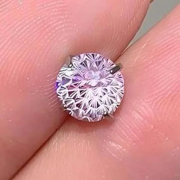 Stud Earrings with Moissanite or Zirconia, 6mm Unisex Gradient Titanium Firework Cut, Hypoallergenic Versatile Streetwear Jewelry, Moissanite Stud Earrings, Versatile Earrings