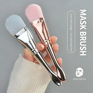 Silicone Mask Brush Set, Soft Bristle Beauty Tools, 2-Pack Application Brushes, Professional Salon Use, Gentle Skin Care Accessories, Beauty Equipment