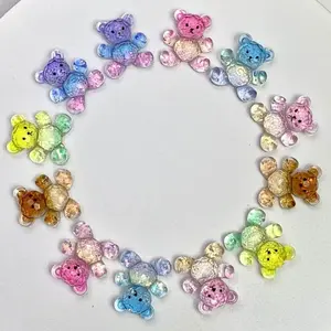 Shiny Cute Bear charms for Home Decor DIY