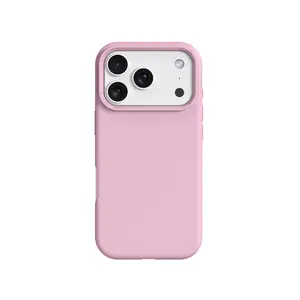 1 piece of new color-labeled lens case frame, Cellphone, Protector, ultra-thin magnetic liquid silicone soft cover, suitable for Apple iPhone phone cases, soft skin texture, bare phone case, compatible with Apple iPhone 17 Pro Max/16/15