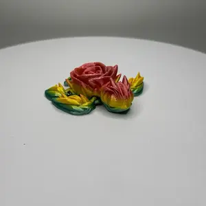 Rose Turtle – 3D Printed Floral Fantasy Figurine