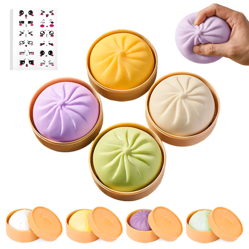 Dumpling Squishy Toy Dumpling Sensory Squeeze Toys Cute Fidget Toys for Stress Relief Dumplings Squishies Toys