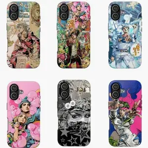 JoJo's Bizarre Adventure Anime Phone Case, Compatible with iPhone X, 11, 12, 13, 14, 15, 16, 17 & more