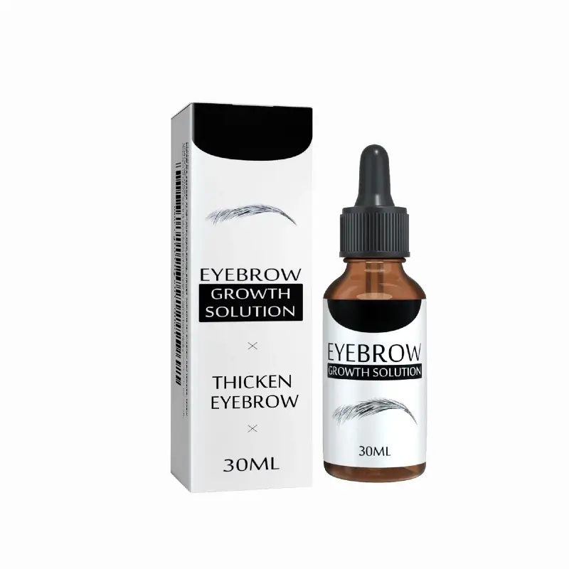 Brow Glow Liquid Serum - Makeup Natural Eyebrow Definer, Concentrated Plant-Powered Care with Nourishing Ginseng & Reishi Mushroom Herbal Blend, Daily Apply for Fuller Look & Radiant Shine, All Skin Types Bottle