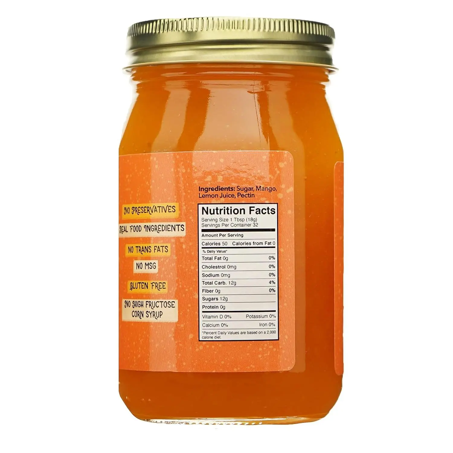 Jay Gourmet Mango Jam AllNatural Jam with Mango Lemon Juice Vegan, Glutenfree Jam Contains No Preservatives or Corn Syrup Made in 2 x 20 Ounces Jay Gourmet Mango Jam AllNatural Jam with Mango Lemon Juice Vegan, Glutenfree Jam Contains No Preservatives or Corn Syrup Made in 2 x 20 Ounces