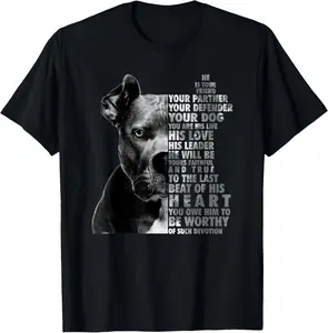 100% Cotton He Is Your Friend Your Partner Your Defender - Pitbull Lover T-Shirt