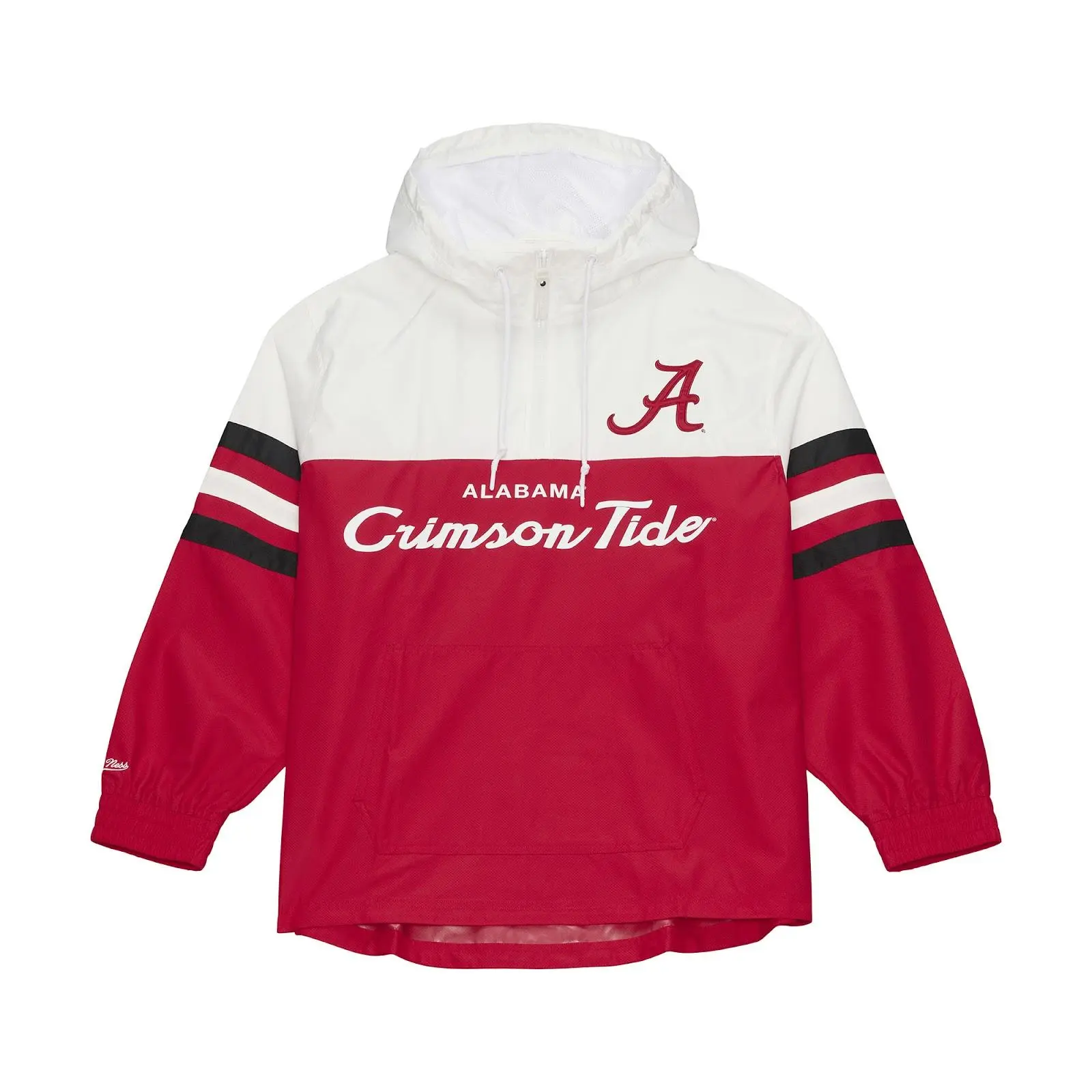 Alabama Crimson Tide Black Head Coach Lightweight Anorak Quarter-Zip Windbreaker