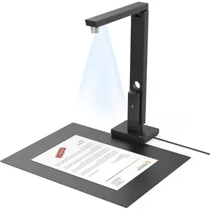 Portable 12MP Document Scanner, USB Document Camera,  Scan 1s/Page, Capture Size A4, OCR Function, Travel-Friendly Mobile Scanner for  & Windows, Lens1200 Pro (Not for Books)