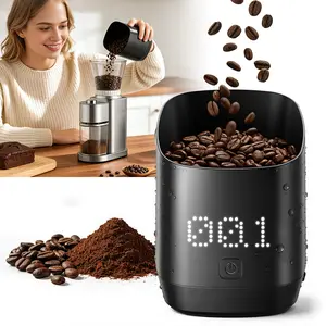 Portable Espresso Coffee Bean Scale - Built-in dual unit conversion, 0.1g precision electric coffee scale with touch-sensitive LED display,  Supports 0.2-509g / 0.02oz-17.9oz capacity as food scale, IPX6 waterproof, The perfect gift for coffee enthusiasts
