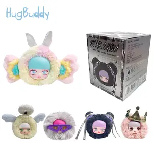LILISHA Star Show Series Vinyl Face Plush Blind Box - Pendant V2 Airpod Bag Pouch, Keychain, Cute