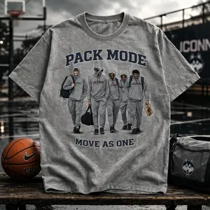 Uconn Pack Mode Basketball Shirt Team Unity Graphic College Fan Tee