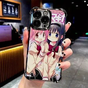 Y2K Hip-Hop Girl Printed Phone Case Compatible with iPhone 17 Air 16 15 14 13 12 11 Pro Max Plus Shockproof Transparent Soft Back Cover