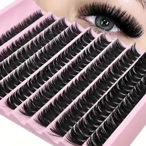 200Pcs 80D Clusters Lash Thick Fluffy Volume Lash Clusters Eyelashes C Curl Individual DIY At Home Lash Extensions Soft And Natural Wispy Lasheslash Clusters,Eyelash Clusters,Individual Eyelashes,Lashes,Fake Lashes