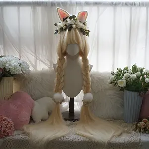 44-inch 46.3inch Extra-Long Straight Hair Wig for Cosplay Party Costumes, Rose Net Golden, Red, Natural Black, Ash Gray, for Adults