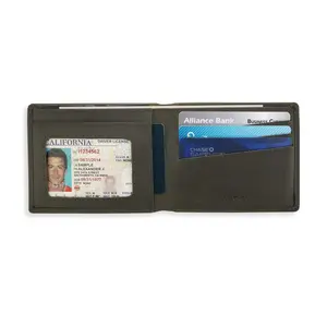 The Diplomat Leather Bifold Wallet by Andar – Slim RFID Wallet with ID Window & Wide Bill Slot | Designed to Hold International Currency & Multiple Cards