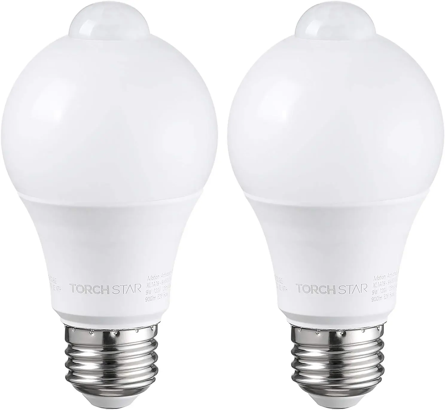 TORCHSTAR P-Series Motion Activated 9W A19 LED Light Bulb - 6000K
