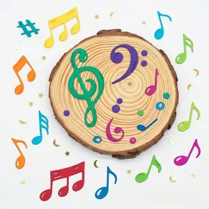 1 set Musical Notes Cutting Die, Paper Die Cuts, Cutting Dies for Card Making, Metal Die Cut Stencil for DIY Crafts Scrapbook Album Paper Card