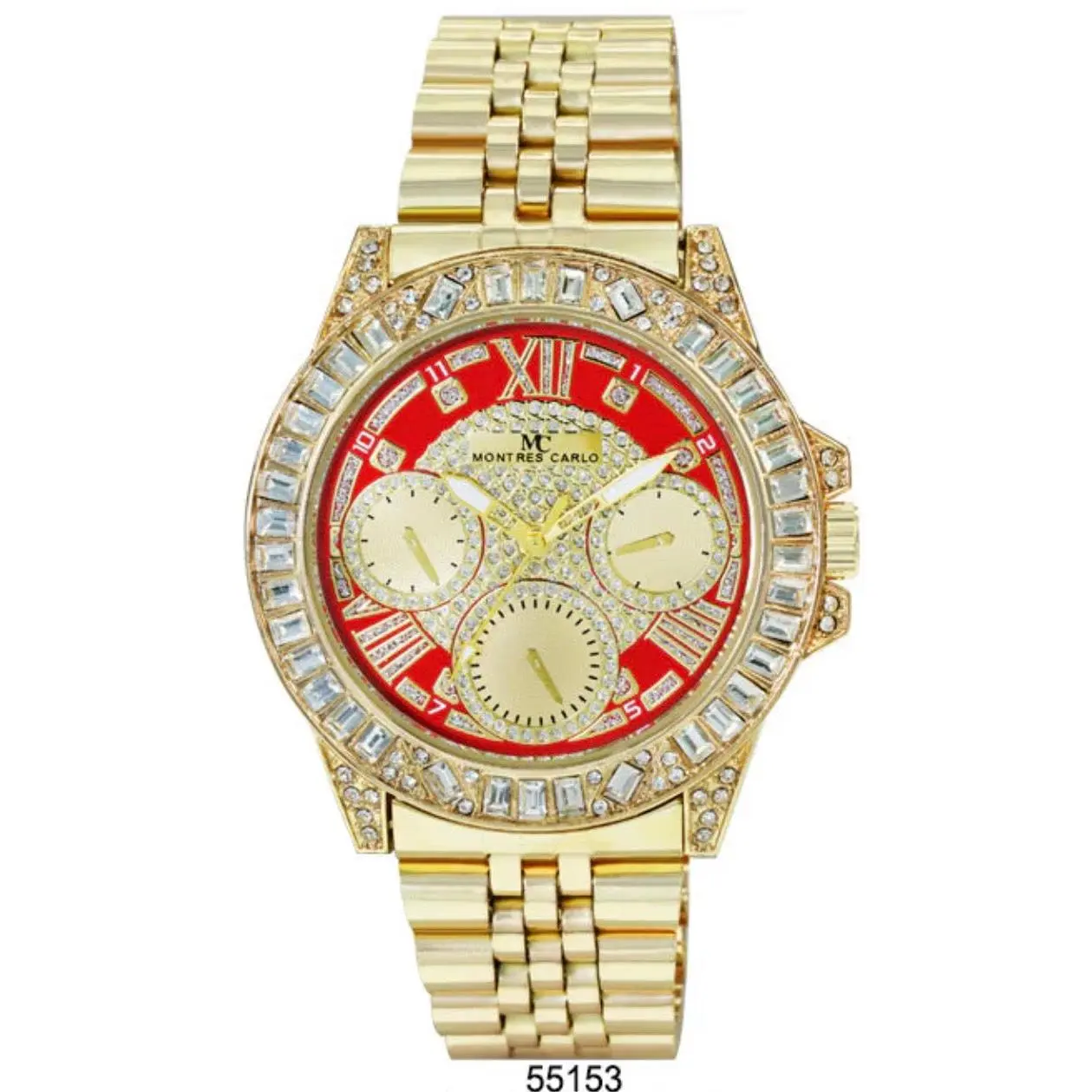 Montres Carlo Metal Band Watch (55153)